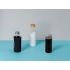 Бутылка для воды Rino 660 мл, черный, черный/серый, алюминий, пластик