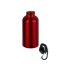 Бутылка Hip S с карабином 400мл, красный, красный, алюминий