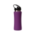 Бутылка спортивная Коста-Рика 600мл, фиолетовый, фиолетовый/черный/серебристый, нержавеющая cталь/пластик с покрытием soft-touch