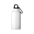 Бутылка Oregon с карабином 400мл, белый (P), белый/черный, алюминий