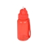 Бутылка для воды со складной соломинкой Kidz 500 мл, красный, красный, тритан без бфа