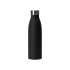Стальная бутылка Rely, 650 мл, черный матовый, черный, серебристый, нержавеющая сталь