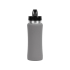 Бутылка спортивная Коста-Рика 600мл, серый, серый/серебристый, нержавеющая cталь/пластик с покрытием soft-touch