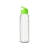 Стеклянная бутылка  Fial, 500 мл, зеленое яблоко, прозрачный/зеленое яблоко, силикатное стекло, полипропилен