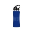 Бутылка спортивная Коста-Рика 600мл, синий, синий/черный/серебристый, нержавеющая cталь/пластик с покрытием soft-touch