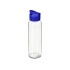 Стеклянная бутылка  Fial, 500 мл, синий, прозрачный/синий, силикатное стекло, полипропилен
