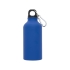 Матовая спортивная бутылка Oregon с карабином и объемом 400 мл, синий, синий, алюминий без бфа