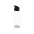 Бутылка для воды Plain 2 630 мл, прозрачный/черный, прозрачный/черный, пластик