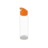 Бутылка для воды Plain 630 мл, прозрачный/оранжевый, прозрачный/оранжевый, пластик