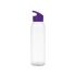 Бутылка для воды Plain 630 мл, прозрачный/фиолетовый, прозрачный/фиолетовый, пластик