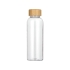 Бутылка из переработанного пластика Kato Bamboo с бамбуковой крышкой, 500 мл, прозрачный, переработанный пластик, бамбук
