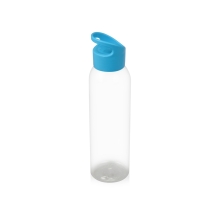 Бутылка для воды Plain 630 мл, прозрачный/голубой