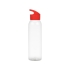 Бутылка для воды Plain 630 мл, прозрачный/красный, прозрачный/красный, пластик