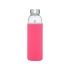 Спортивная бутылка Bodhi из стекла объемом 500 мл, розовый, розовый, стекло, неопрен, нержавеющая сталь