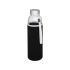Спортивная бутылка Bodhi из стекла объемом 500 мл, черный, черный, стекло, неопрен, нержавеющая сталь