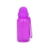 Бутылка для воды со складной соломинкой Kidz 500 мл, фиолетовый, фиолетовый, тритан без бфа