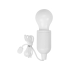 Портативная лампа на шнурке Pulli, белый, белый, пластик