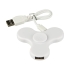 Spin-it USB-спиннер, белый, белый, пластик