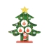 Декоративная елочка c игрушками и Дед-морозом, зеленый/красный/желтый, дерево