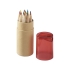 Набор карандашей Cartoon 12 единиц, натуральный/красный, натуральный/красный, карандаши- дерево, футляр- бумага/пластик