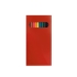 Набор из 12 цветных карандашей Hakuna Matata, красный, упаковка- красный, карандаши- разноцветный, дерево-тополь, картон