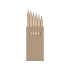 Набор карандашей для раскрашивания Artemaa с 6 предметами, натуральный, натуральный, тополь