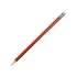Шестигранный карандаш с ластиком Presto, красный, красный, дерево-тополь