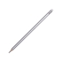 Шестигранный карандаш с ластиком Presto, серебряный, серебристый, дерево-тополь