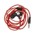 Набор с наушниками и зарядным кабелем 3-в-1 In motion, красный, красный, пластик/металл/полиэстер