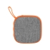 Портативная колонка Arietta, оранжевый, оранжевый/серый, пластик с покрытием soft-touch, полиэстер