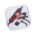 Наушники Martell магнитные с Bluetooth® в чехле, серебристый, серебристый, абс пластик
