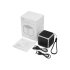 Портативная колонка Cube с подсветкой, черный, черный, пластик с покрытием soft-touch/силикон/металл