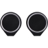 Портативные парные колонки Qjet Mates с черными кольцами, черный, серебристый, полиуретан, металл, пластик