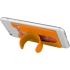 Проводные наушники и силиконовый бумажник для телефона, оранжевый, силикон