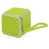 Портативная колонка Cube с подсветкой, зеленое яблоко, зеленое яблоко, пластик с покрытием soft-touch/силикон/металл