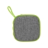 Портативная колонка Arietta, зеленое яблоко, зеленое яблоко/серый, пластик с покрытием soft-touch, полиэстер