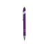 Ручка металлическая soft-touch шариковая со стилусом Sway, фиолетовый/серебристый, фиолетовый/серебристый, металл c покрытием soft-touch