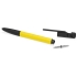 Ручка-стилус пластиковая шариковая многофункциональная (6 функций) Multy, желтый, желтый/черный, пластик