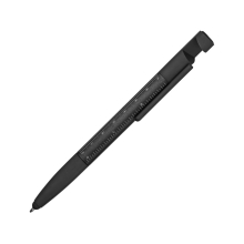 Ручка-стилус металлическая шариковая многофункциональная (6 функций) «Multy» с грипом, черный