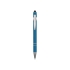 Ручка металлическая soft-touch шариковая со стилусом Sway, синий/серебристый (P), синий/серебристый, металл c покрытием soft-touch