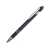 Ручка металлическая soft-touch шариковая со стилусом «Sway», темно-синий/серебристый