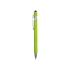 Ручка металлическая soft-touch шариковая со стилусом Sway, зеленое яблоко/серебристый (P), зеленое яблоко/серебристый, металл c покрытием soft-touch