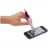 Ручка-стилус шариковая Nash, серебристый/пурпурный, серебристый/фиолетовый, абс пластик