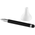 Ручка шариковая со стилусом, черный, черный/серебристый/белый, металл