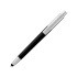 Ручка-стилус шариковая Salta, черный/серебристый, синие чернила, черный/серебристый, пластик