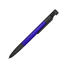Ручка-стилус металлическая шариковая многофункциональная (6 функций) Multy, темно-синий