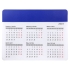 Коврик для мыши Chart с календарем, ярко-синий, пп пластик