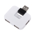 USB Hub Gaia на 4 порта, белый, белый, пластик
