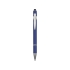 Ручка металлическая soft-touch шариковая со стилусом Sway, ярко-синий/серебристый, ярко-синий/серебристый, металл c покрытием soft-touch