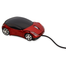 Мышь оптическая «Спорткар», красный